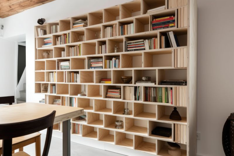 Built In Bookshelves Installation